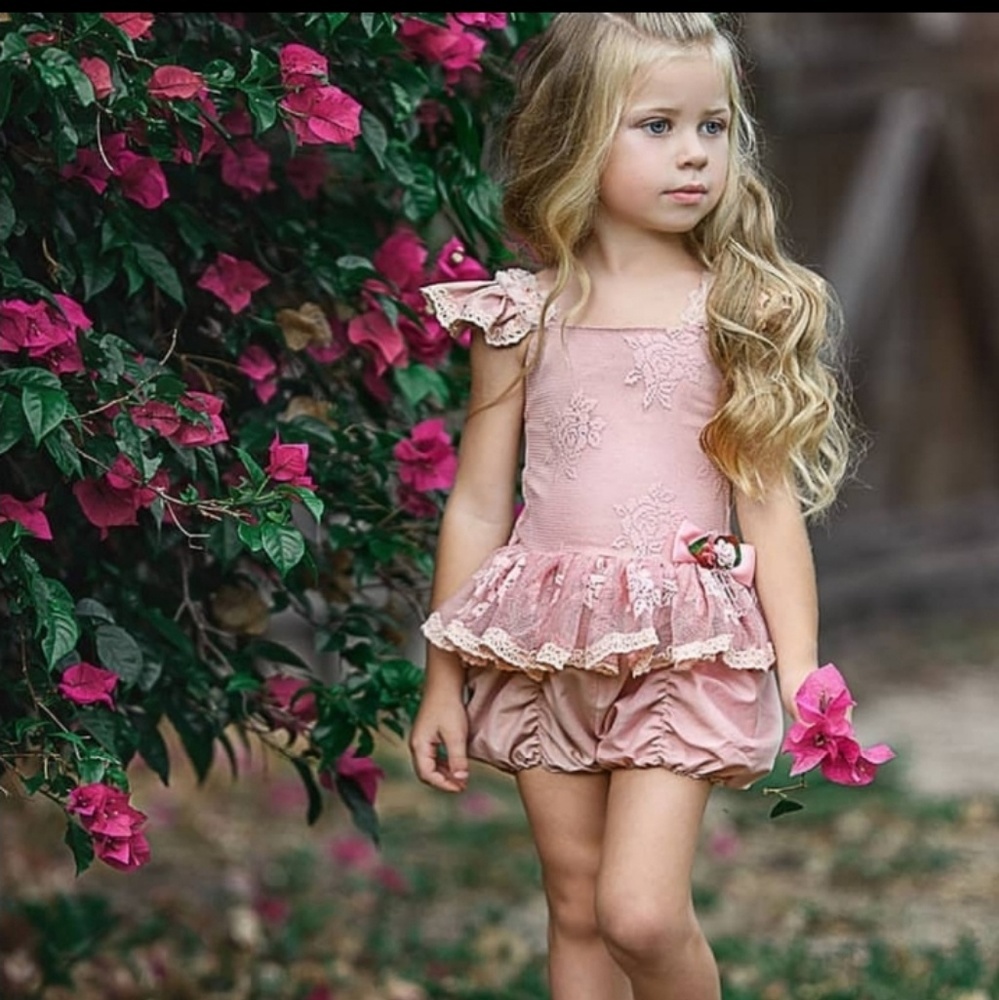 Dollcake dusty pink romper